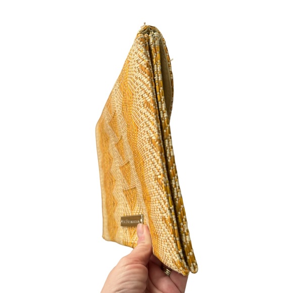 BCBGenerations Honey Colored Envelope Clutch‎ Handbag. 10x8 inches - Picture 8 of 12